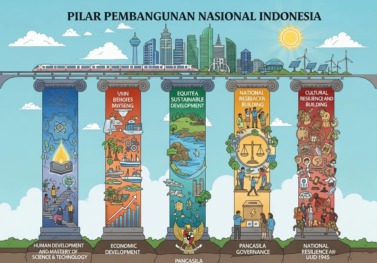 Pilar Pembangunan Nasional Indonesia sebagai Landasan Pembangunan Masa Depan (ft.istimewa)