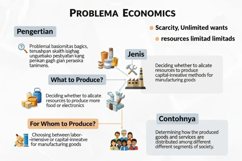 Masalah Pokok Ekonomi: Pengertian, Jenis, dan Contohnya