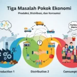 Tiga Masalah Pokok Ekonomi: Produksi, Distribusi, dan Konsumsi (ft.istimewa)