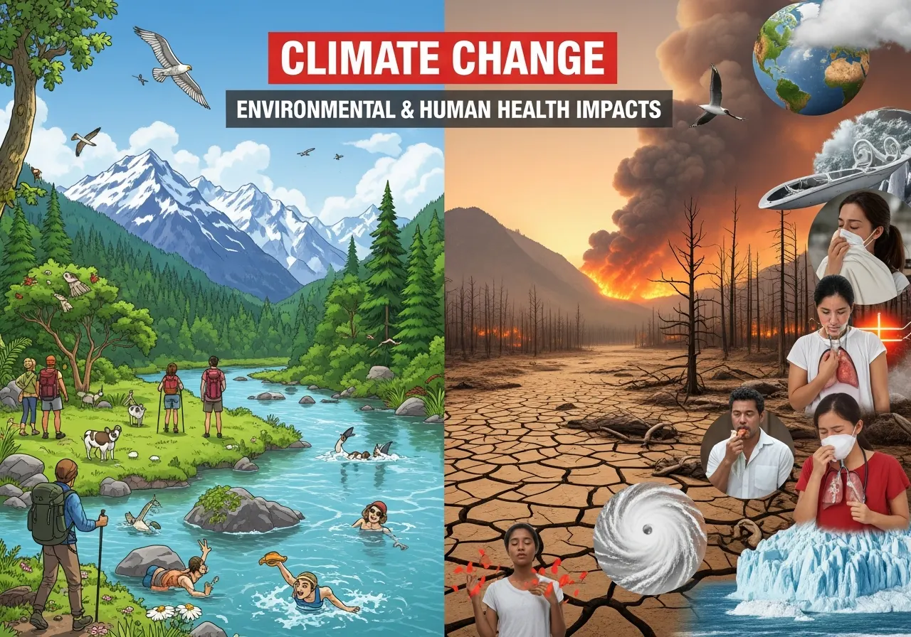 Perubahan Iklim terhadap Lingkungan dan Kesehatan Manusia (ft.istimewa)