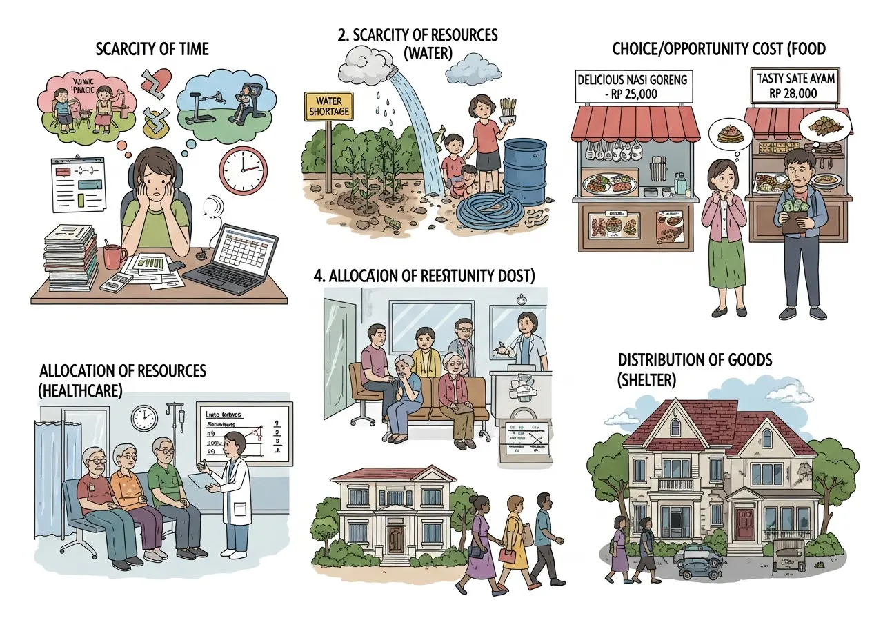 Contoh Masalah Pokok Ekonomi dalam Kehidupan Sehari-hari (ft.istimewa)