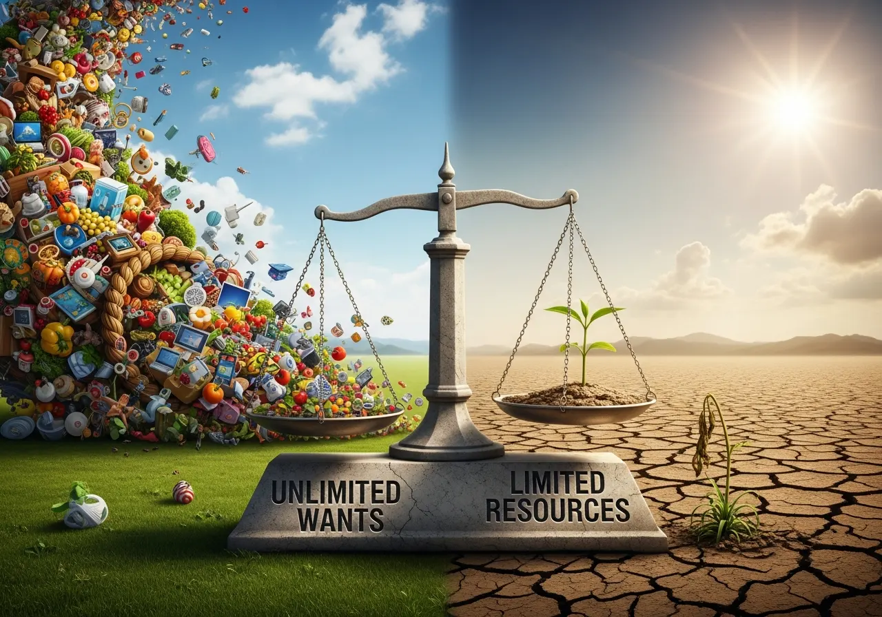 Masalah Pokok Ekonomi dan Keterbatasan Sumber Daya (ft.istimewa)