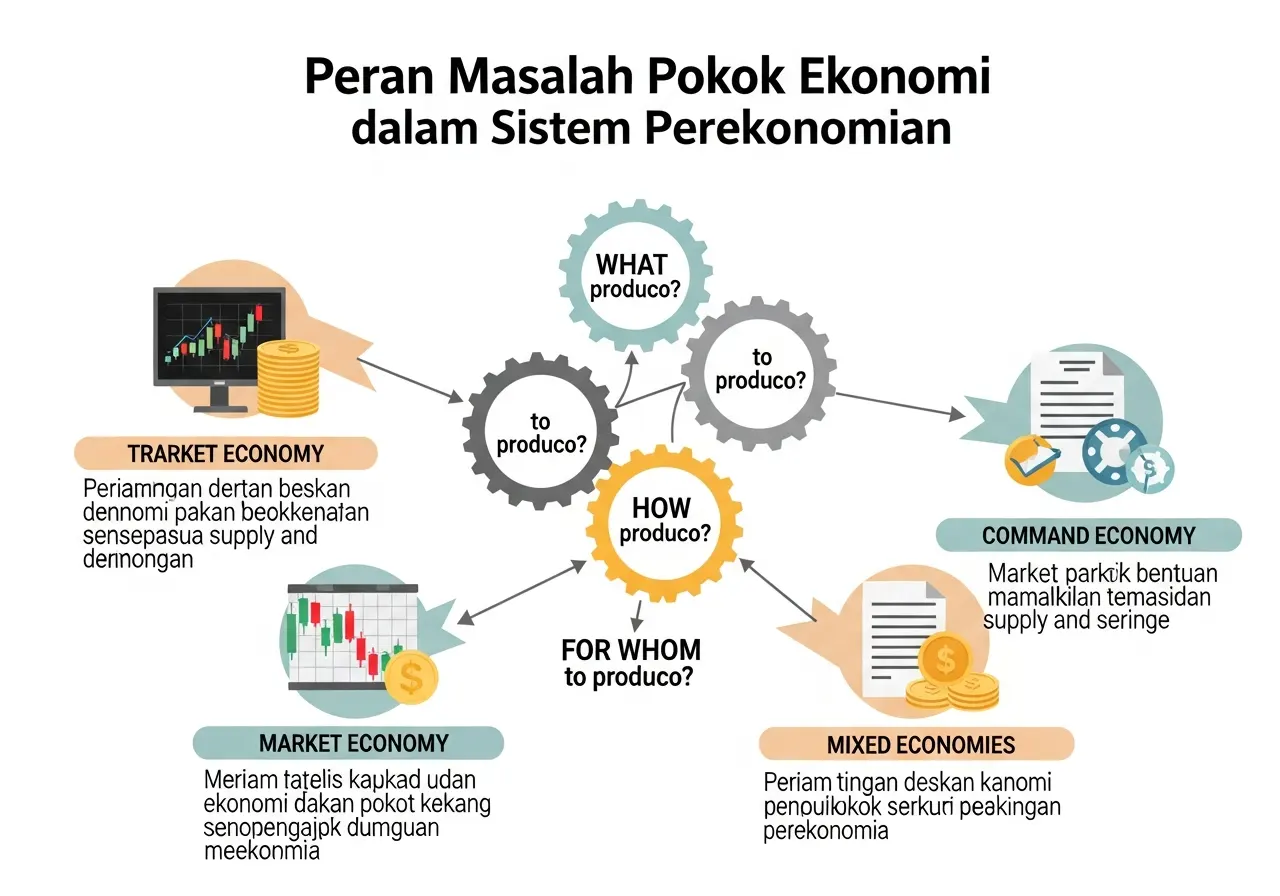 Peran Masalah Pokok Ekonomi dalam Sistem Perekonomian (ft.istimewa)
