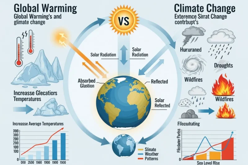 Hubungan Perubahan Iklim dengan Pemanasan Global
