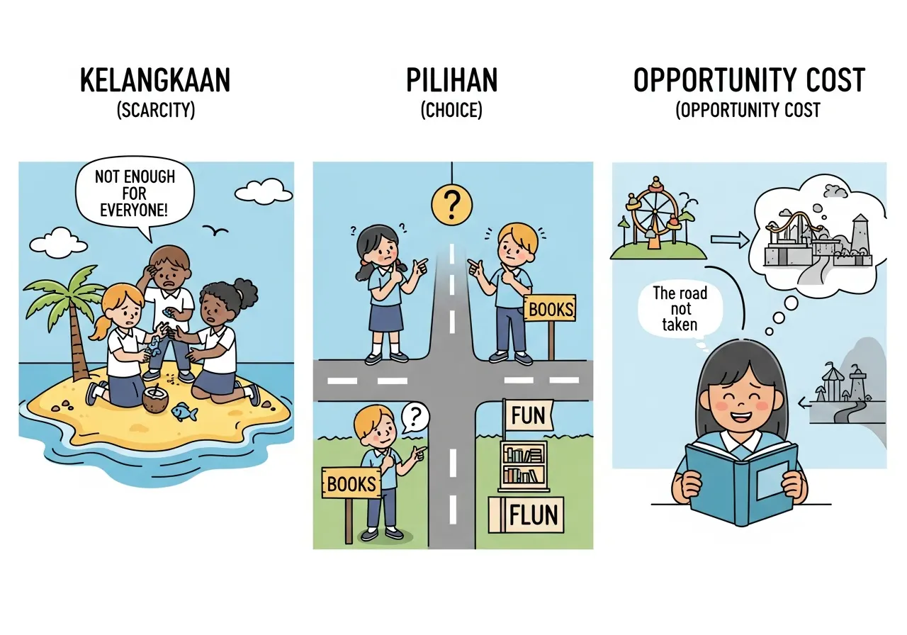 Memahami Masalah Pokok Ekonomi secara Sederhana untuk Siswa SMP (ft.istimewa)