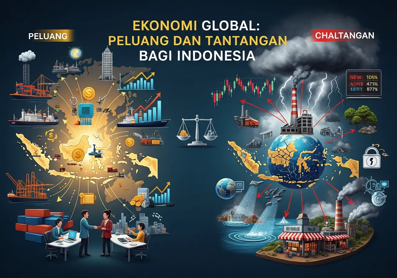Ekonomi Global: Peluang dan Tantangan bagi Indonesia (ft.istimewa)