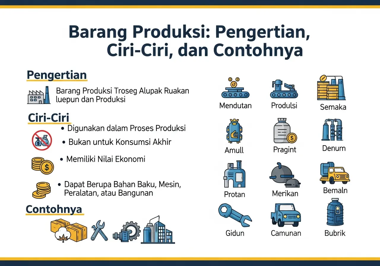 Barang Produksi: Pengertian, Ciri-Ciri, dan Contohnya (ft.istimewa)