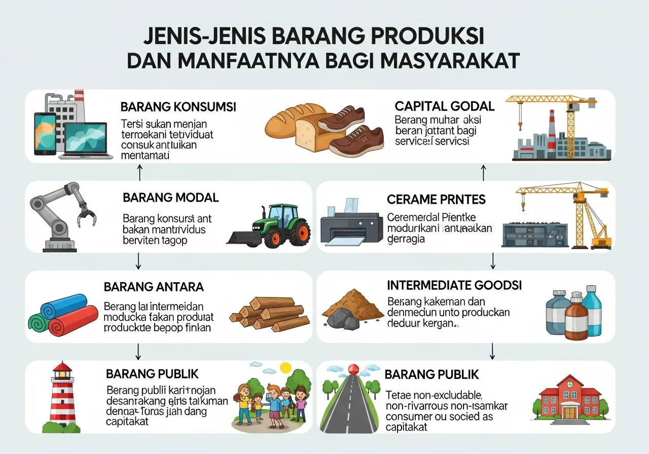 Jenis-Jenis Barang Produksi dan Manfaatnya bagi Masyarakat (ft.istimewa)