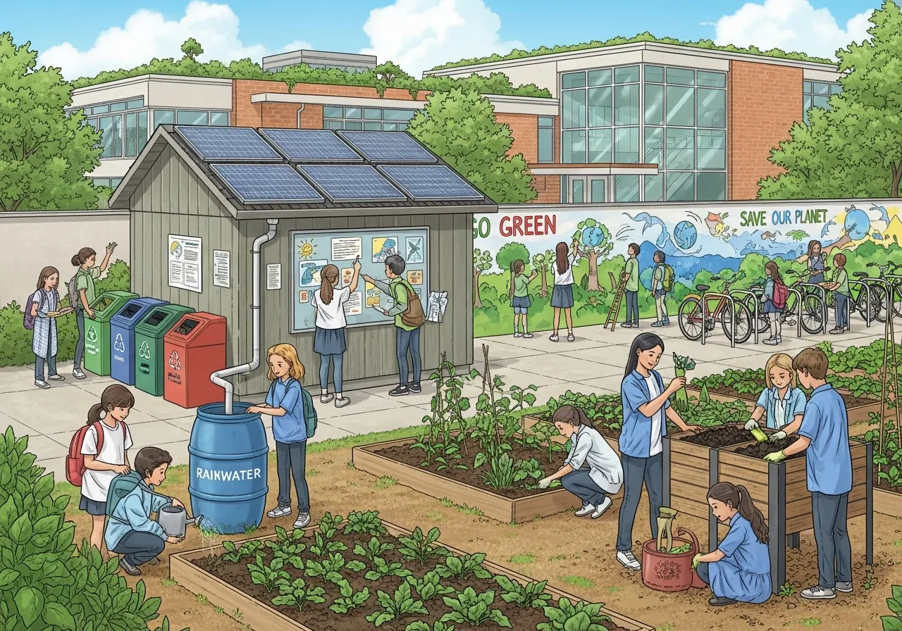 Contoh Penerapan Tujuan Pembangunan Berkelanjutan di Lingkungan Sekolah (ft.istimewa)