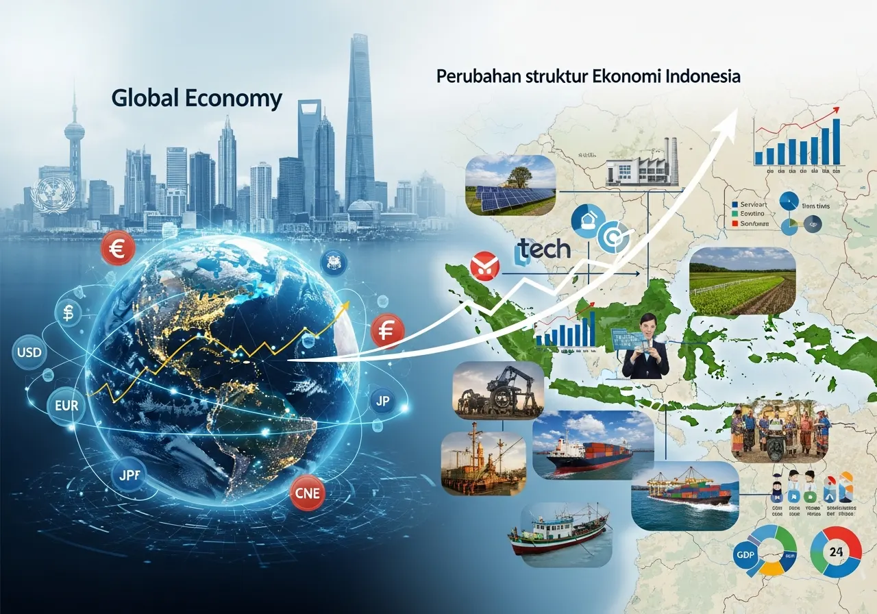 Ekonomi Global dan Perubahan Struktur Ekonomi Indonesia (ft.istimewa)