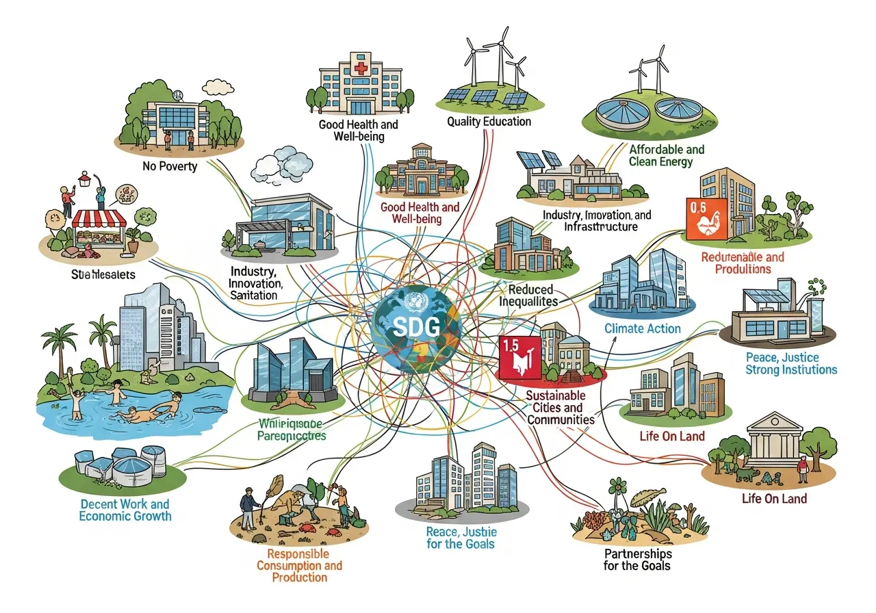 Hubungan Tujuan Pembangunan Berkelanjutan dengan Kesejahteraan Masyarakat (ft.istimewa)