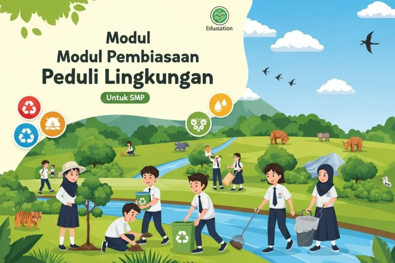 Modul Pembiasaan Peduli Lingkungan untuk SMP