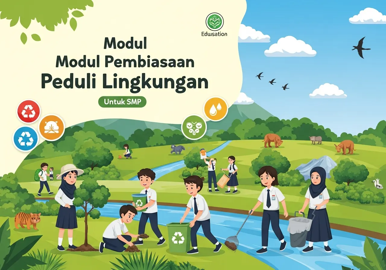 Modul Pembiasaan Peduli Lingkungan untuk SMP (ft.istimewa)