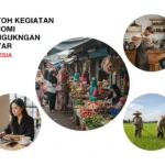 Contoh Kegiatan Ekonomi di Lingkungan Sekitar (ft.istimewa)