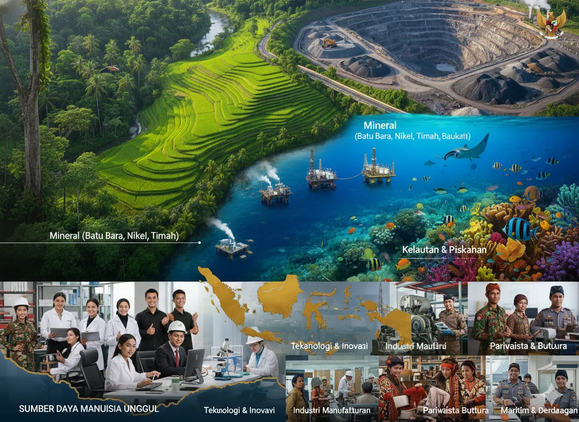 Sumber Daya Alam dan Manusia sebagai Modal Indonesia (ft.istimewa)