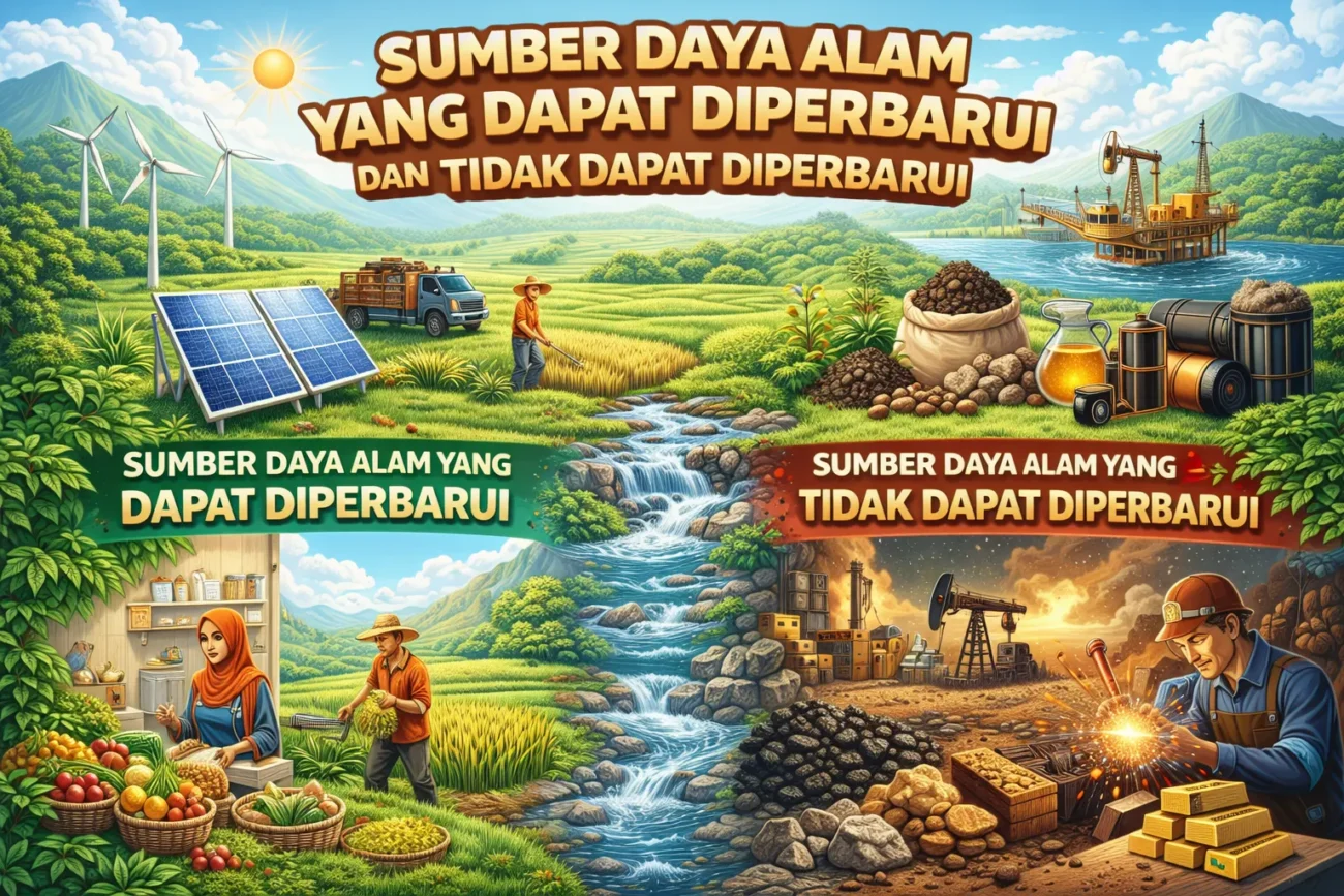Sumber Daya Alam yang Dapat Diperbarui dan Tidak Dapat Diperbarui (ft.istimewa)