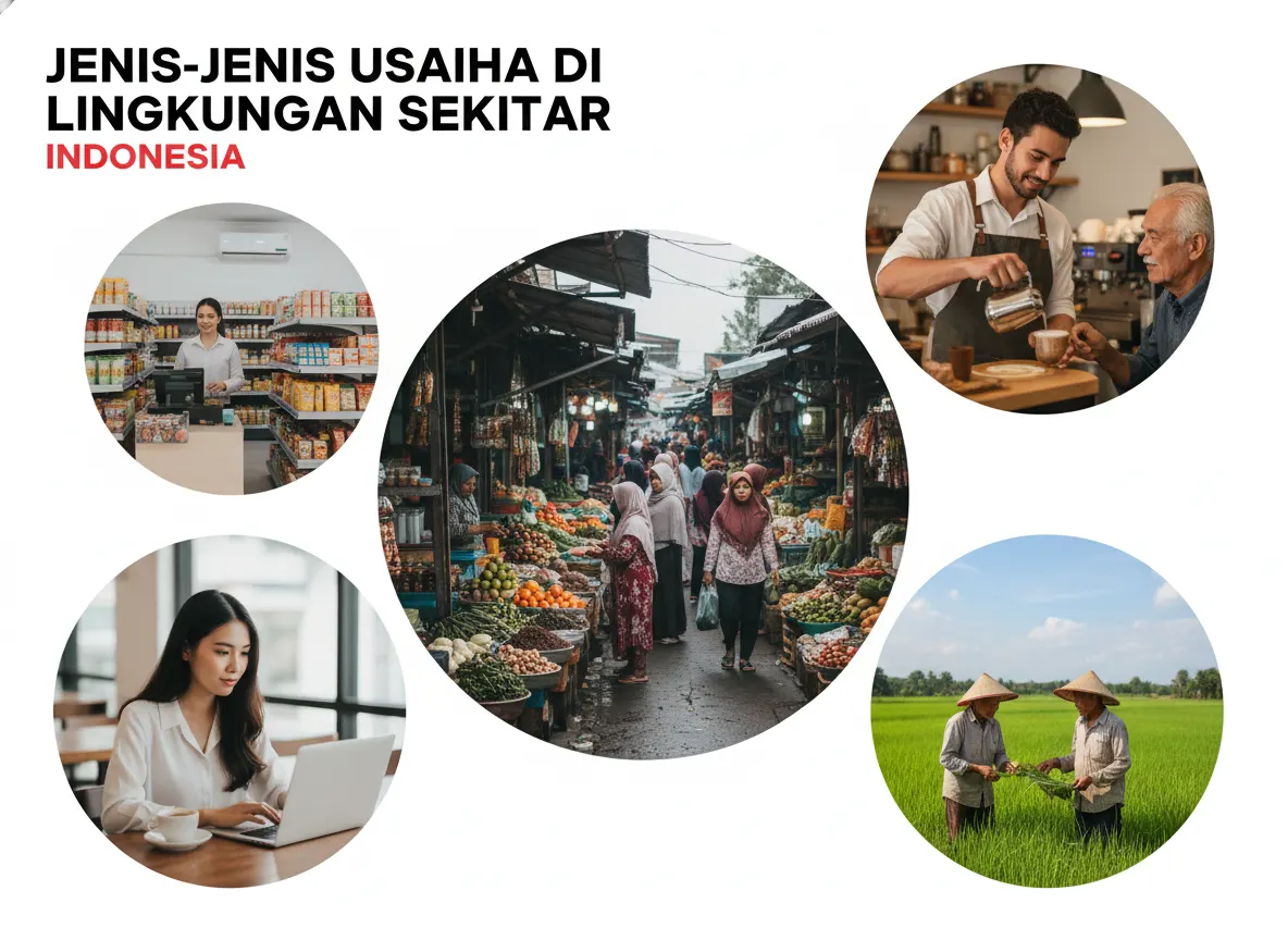 Jenis-Jenis Usaha di Lingkungan Sekitar (ft.istimewa)