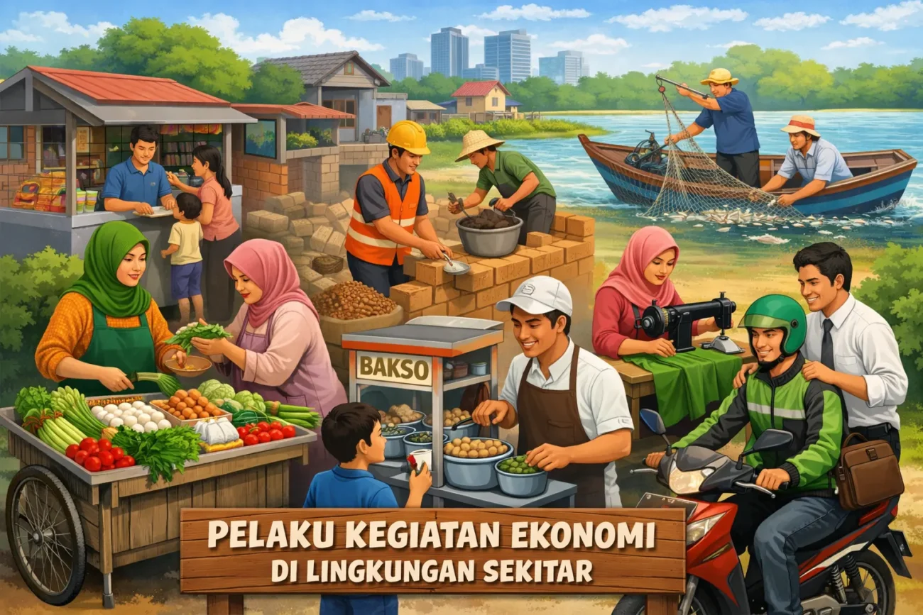 Pelaku Kegiatan Ekonomi di Lingkungan Sekitar (ft.istimewa)