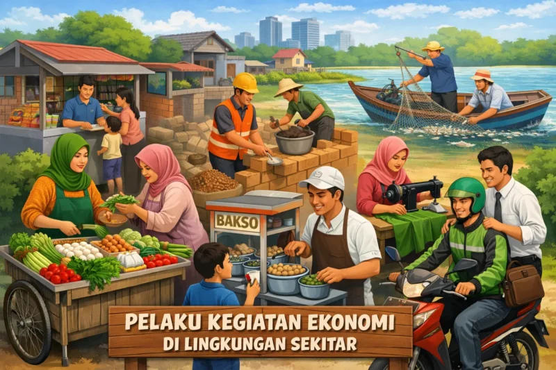 Pelaku Kegiatan Ekonomi di Lingkungan Sekitar