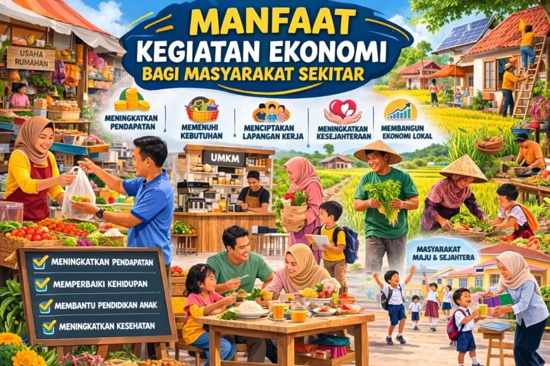 Manfaat Kegiatan Ekonomi bagi Masyarakat Sekitar