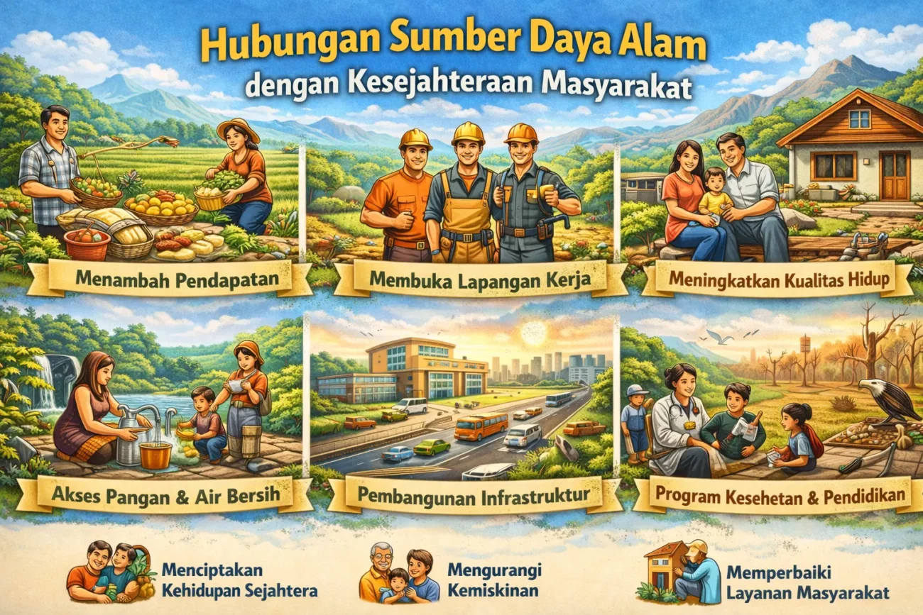 Hubungan Sumber Daya Alam dengan Kesejahteraan Masyarakat (ft.istimewa)
