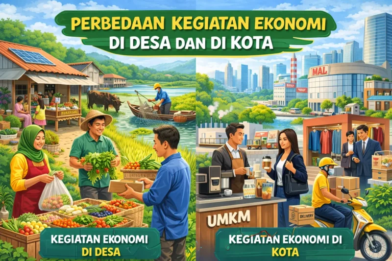 Perbedaan Kegiatan Ekonomi di Desa dan di Kota