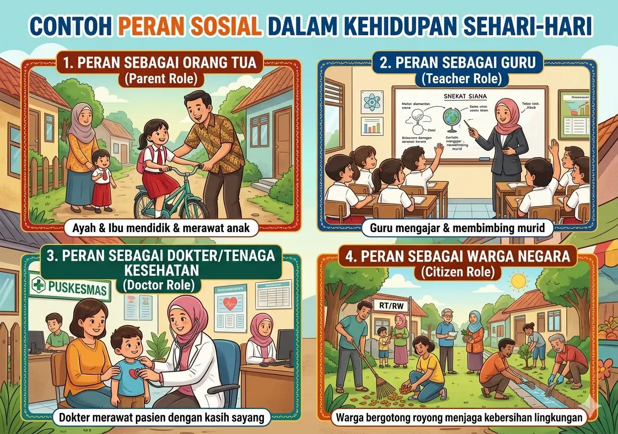 Contoh Peran Sosial dalam Kehidupan Sehari-hari (ft.istimewa)