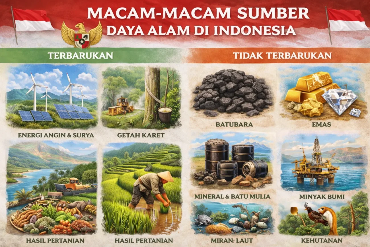 Macam-Macam Sumber Daya Alam di Indonesia (ft.istimewa)