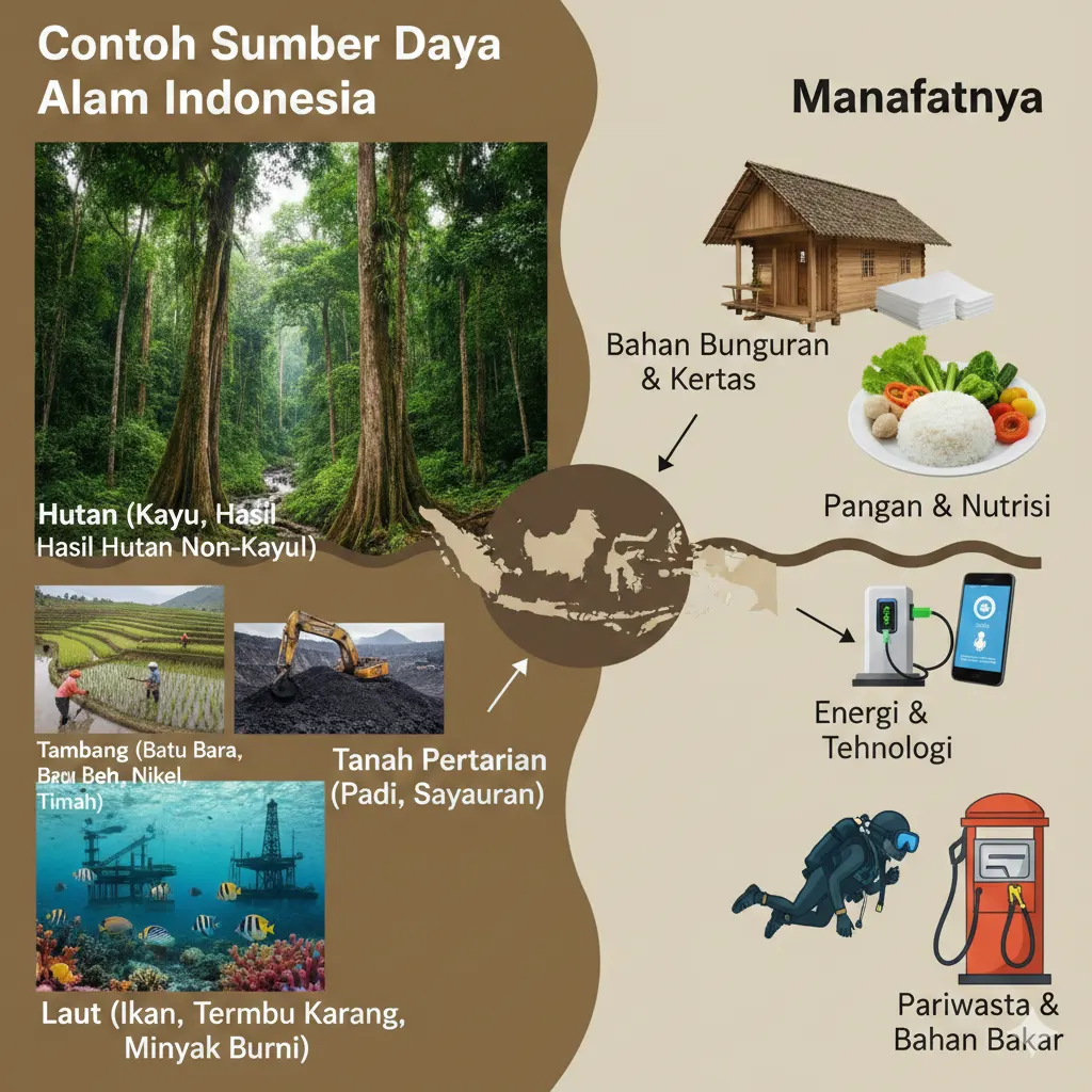 Contoh Sumber Daya Alam Indonesia dan Manfaatnya (ft.istimewa)