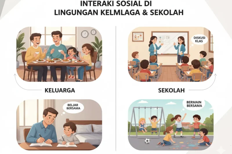 Interaksi Sosial di Lingkungan Keluarga dan Sekolah