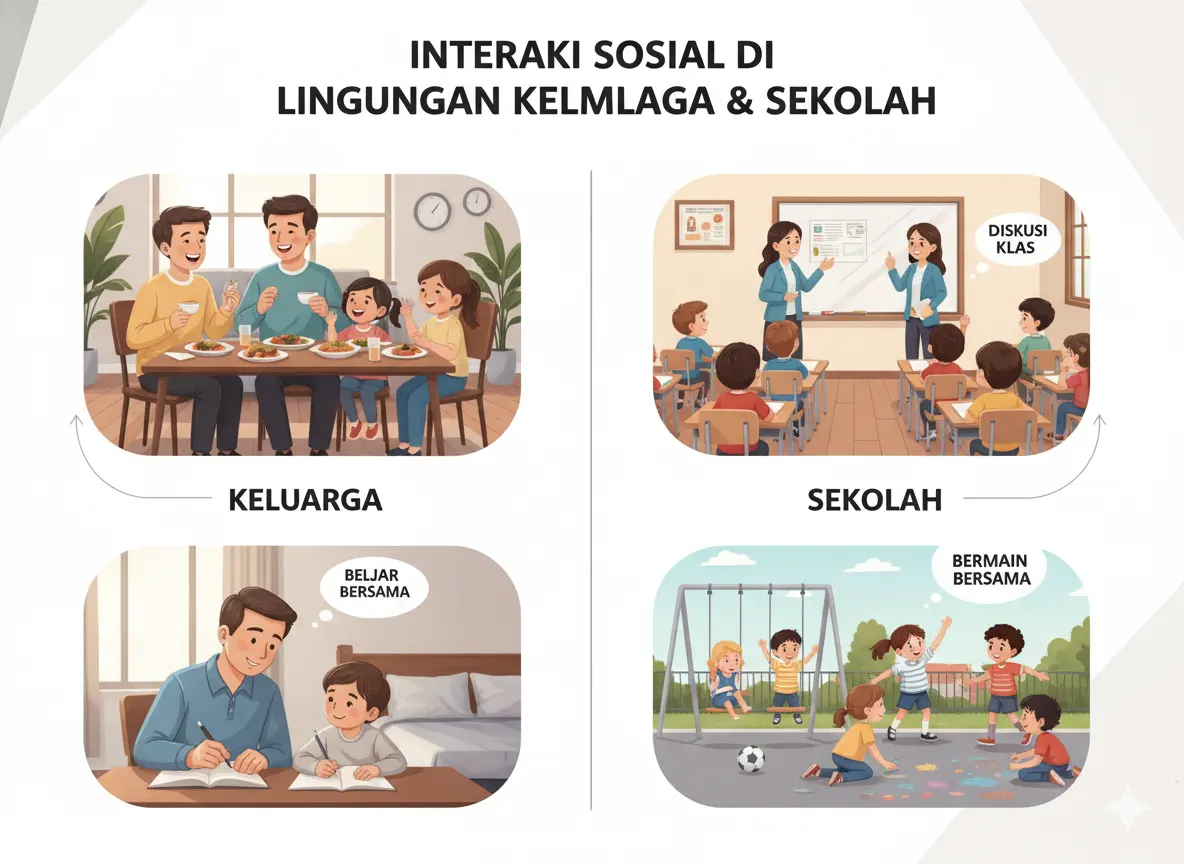 Interaksi Sosial di Lingkungan Keluarga dan Sekolah (ft.istimewa)