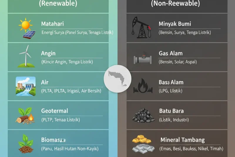 Sumber Daya Alam Indonesia yang Dapat Diperbarui dan Tidak Dapat Diperbarui