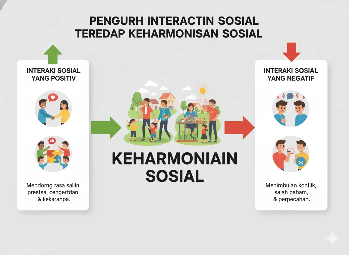 Pengaruh Interaksi Sosial terhadap Keharmonisan Sosial (ft.istimewa)