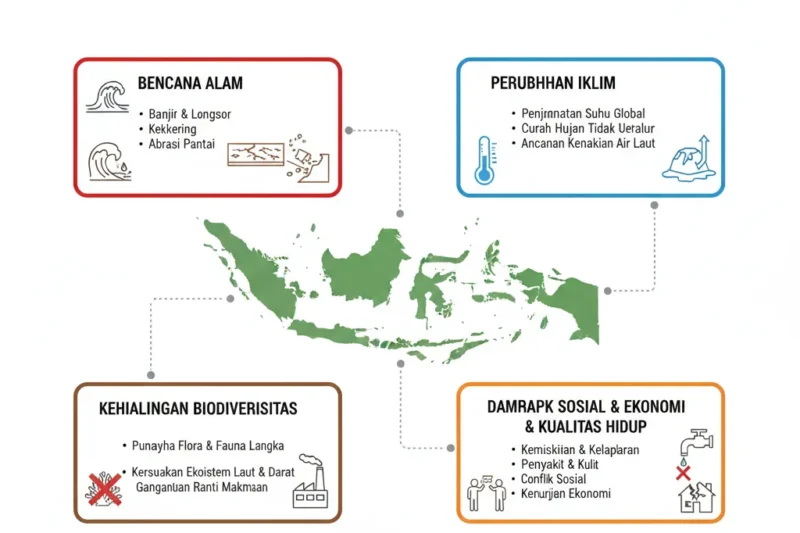Dampak Kerusakan Sumber Daya Alam di Indonesia