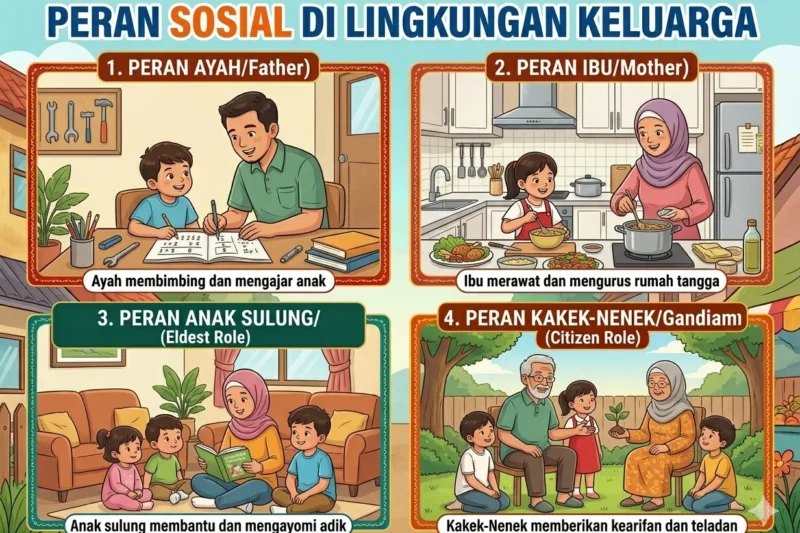 Peran Sosial di Lingkungan Keluarga, Sekolah, dan Masyarakat