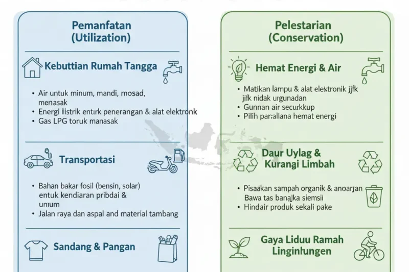 Pemanfaatan dan Pelestarian Sumber Daya Alam dalam Kehidupan Sehari-hari