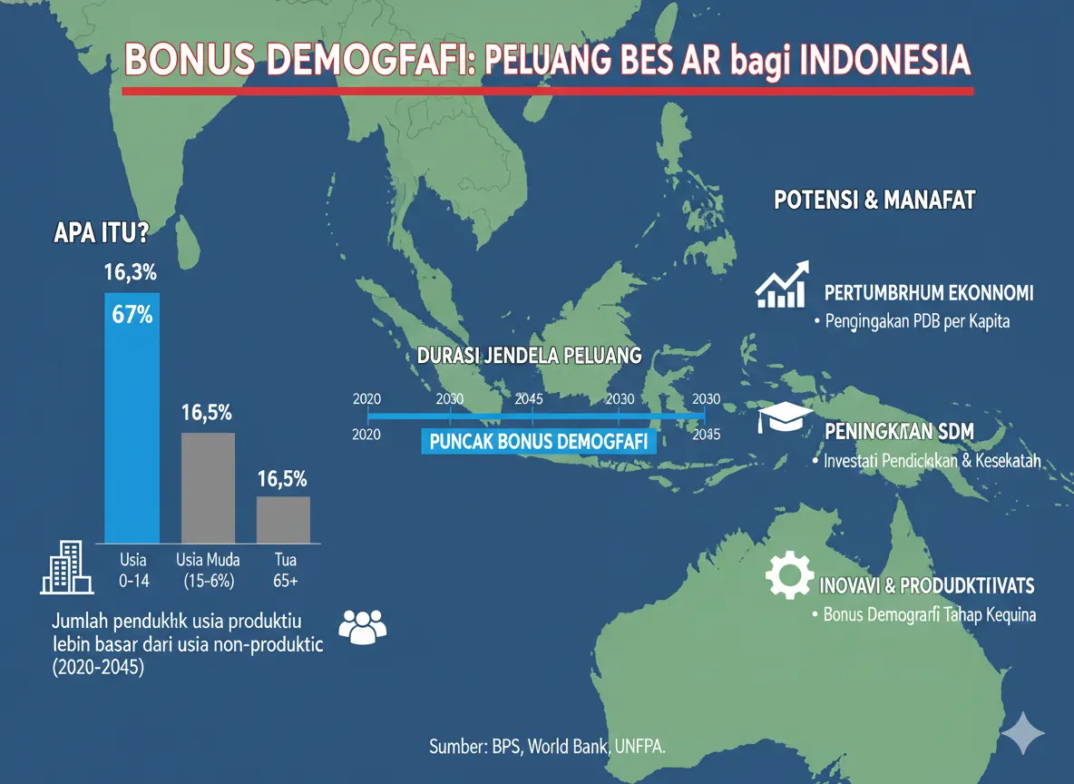 Bonus Demografi: Peluang Besar bagi Indonesia (ft.istimewa)