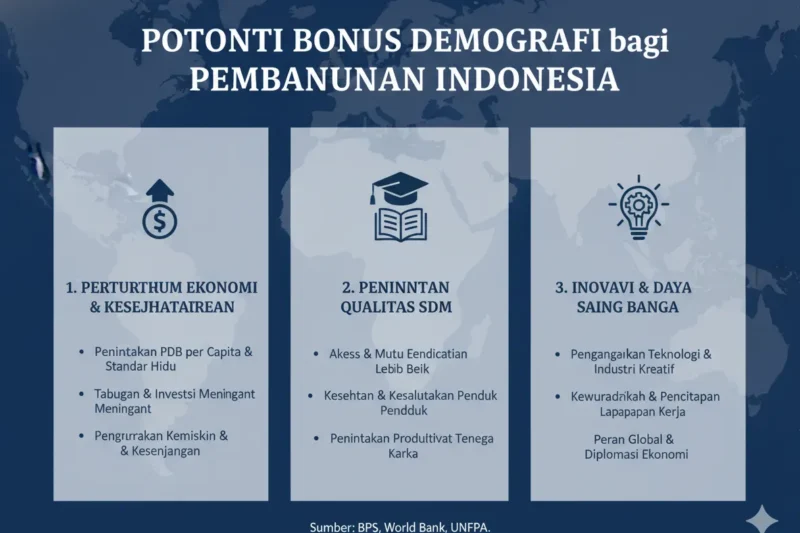 Potensi Bonus Demografi bagi Pembangunan Indonesia