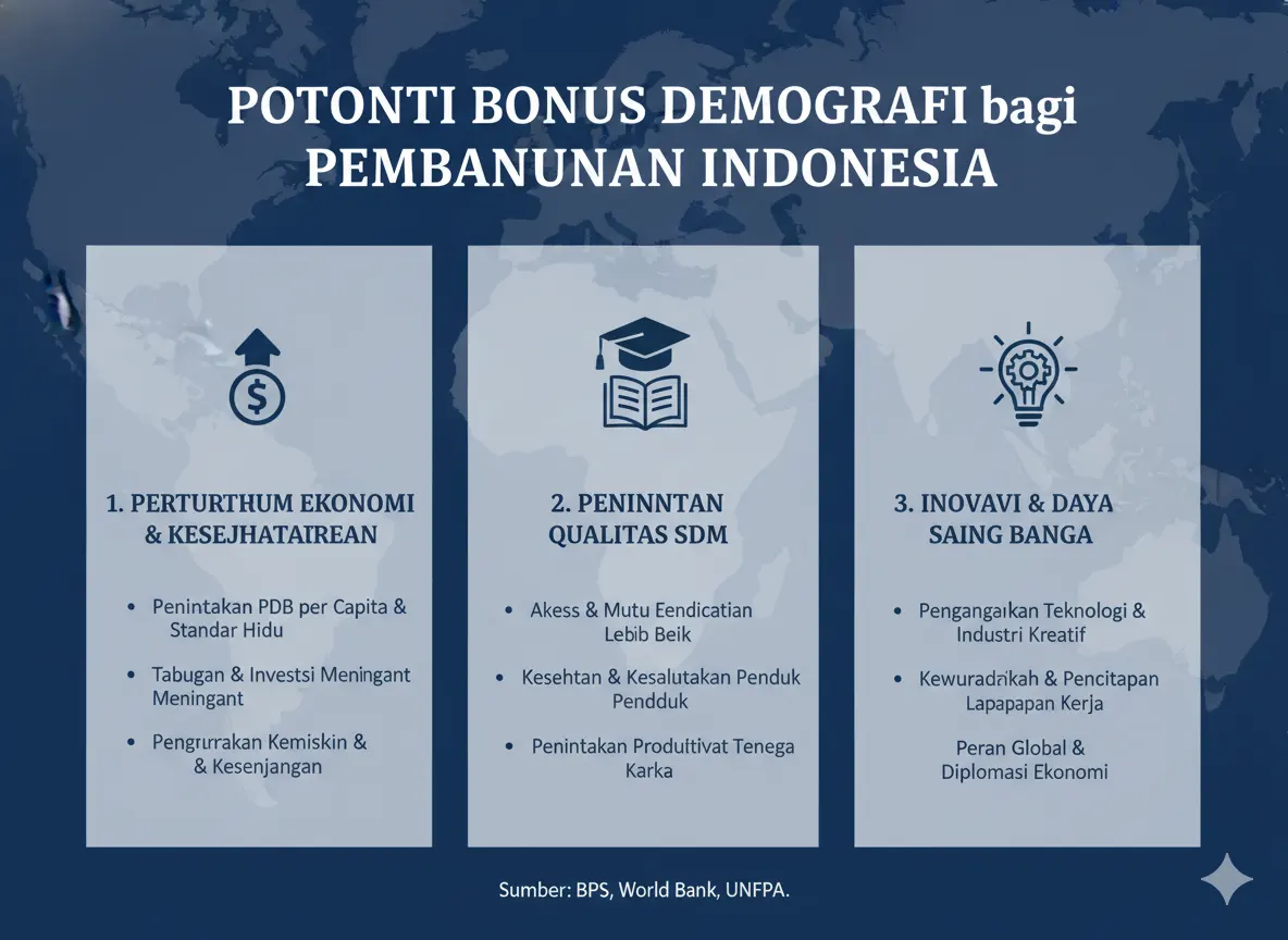 Potensi Bonus Demografi bagi Pembangunan Indonesia (ft.istimewa)