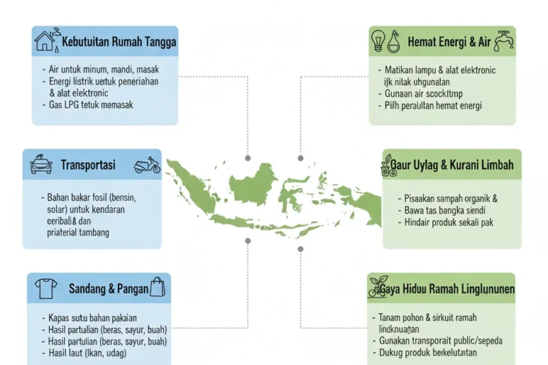 Contoh Pemanfaatan dan Pelestarian Sumber Daya Alam di Indonesia