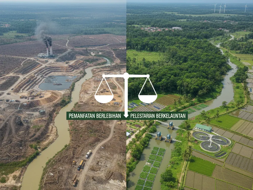 Dampak Pemanfaatan Sumber Daya Alam terhadap Lingkungan (ft.istimewa)