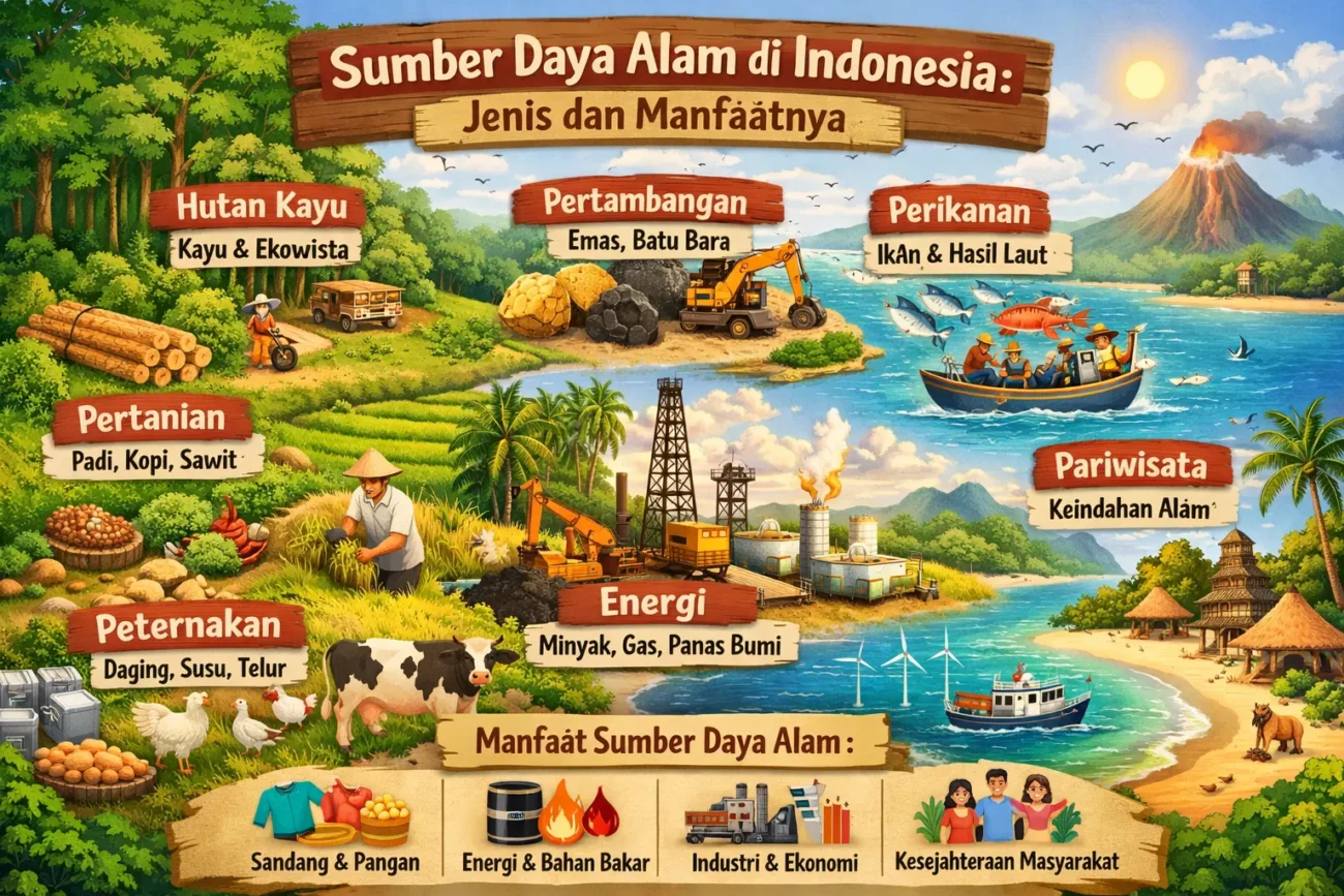 Sumber Daya Alam di Indonesia: Jenis dan Manfaatnya (ft.istimewa)