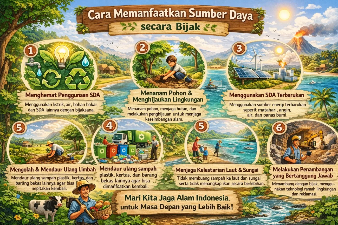 Cara Memanfaatkan Sumber Daya Alam secara Bijak (ft.istimewa)