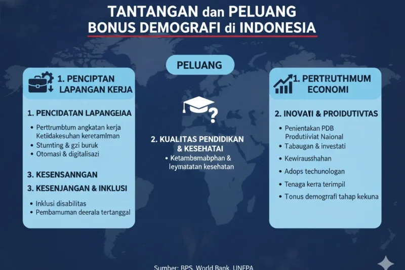 Tantangan dan Peluang Bonus Demografi di Indonesia