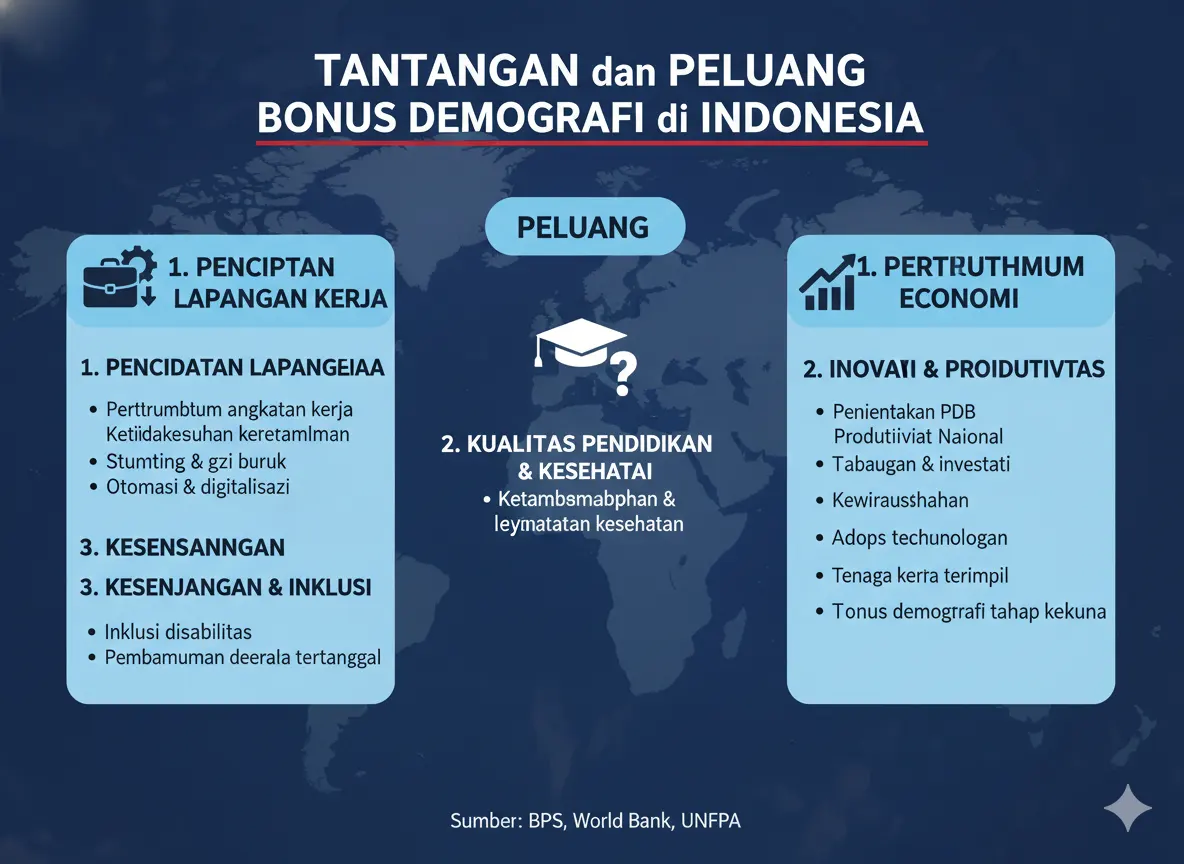 Tantangan dan Peluang Bonus Demografi di Indonesia (ft.istimewa)