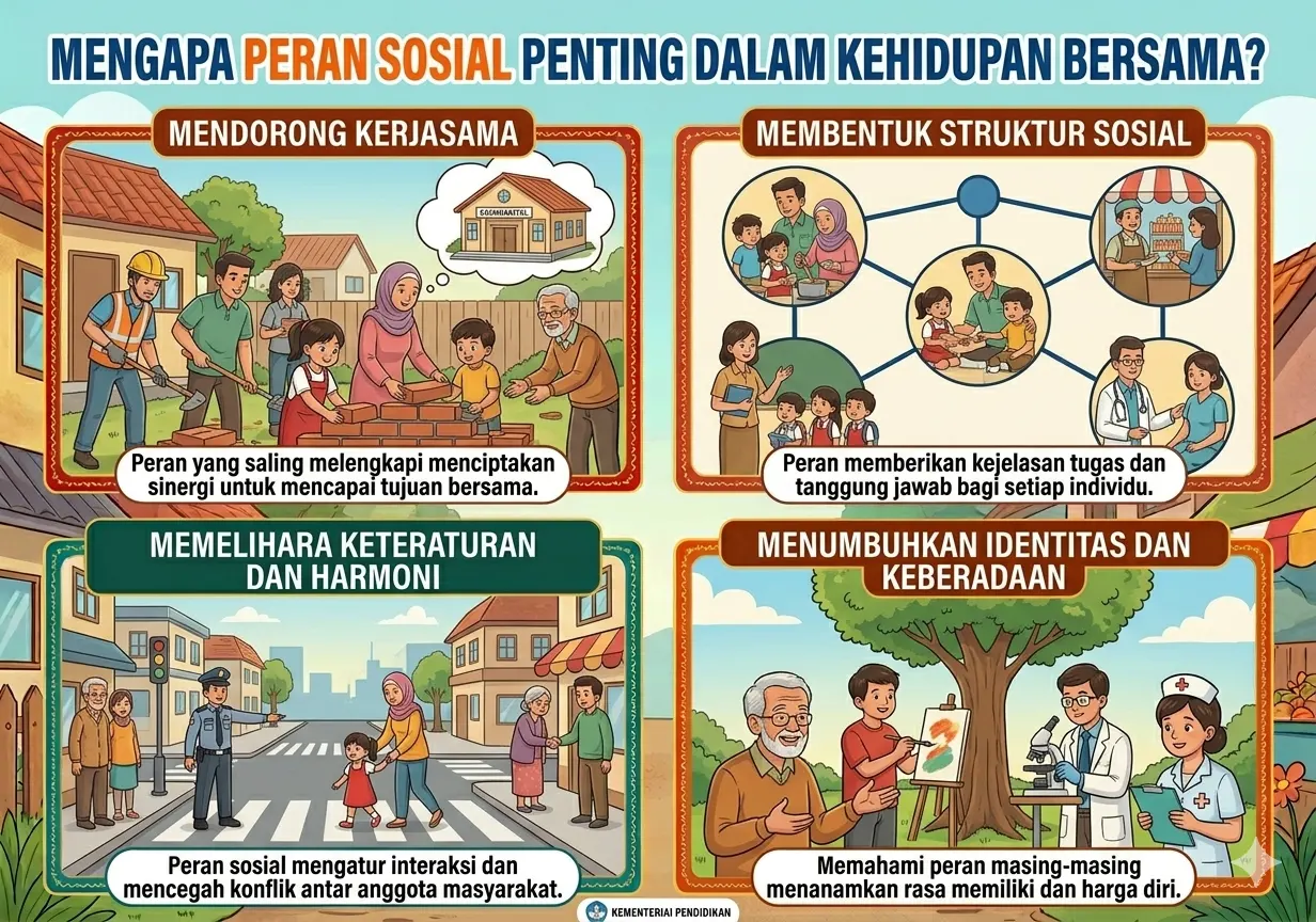 Mengapa Peran Sosial Penting dalam Kehidupan Bersama? (ft.istimewa)