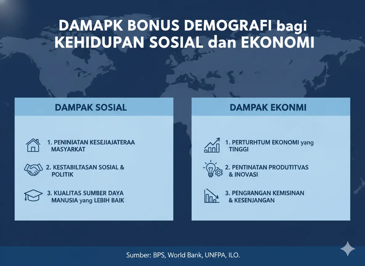 Dampak Bonus Demografi bagi Kehidupan Sosial dan Ekonomi (ft.istimewa)