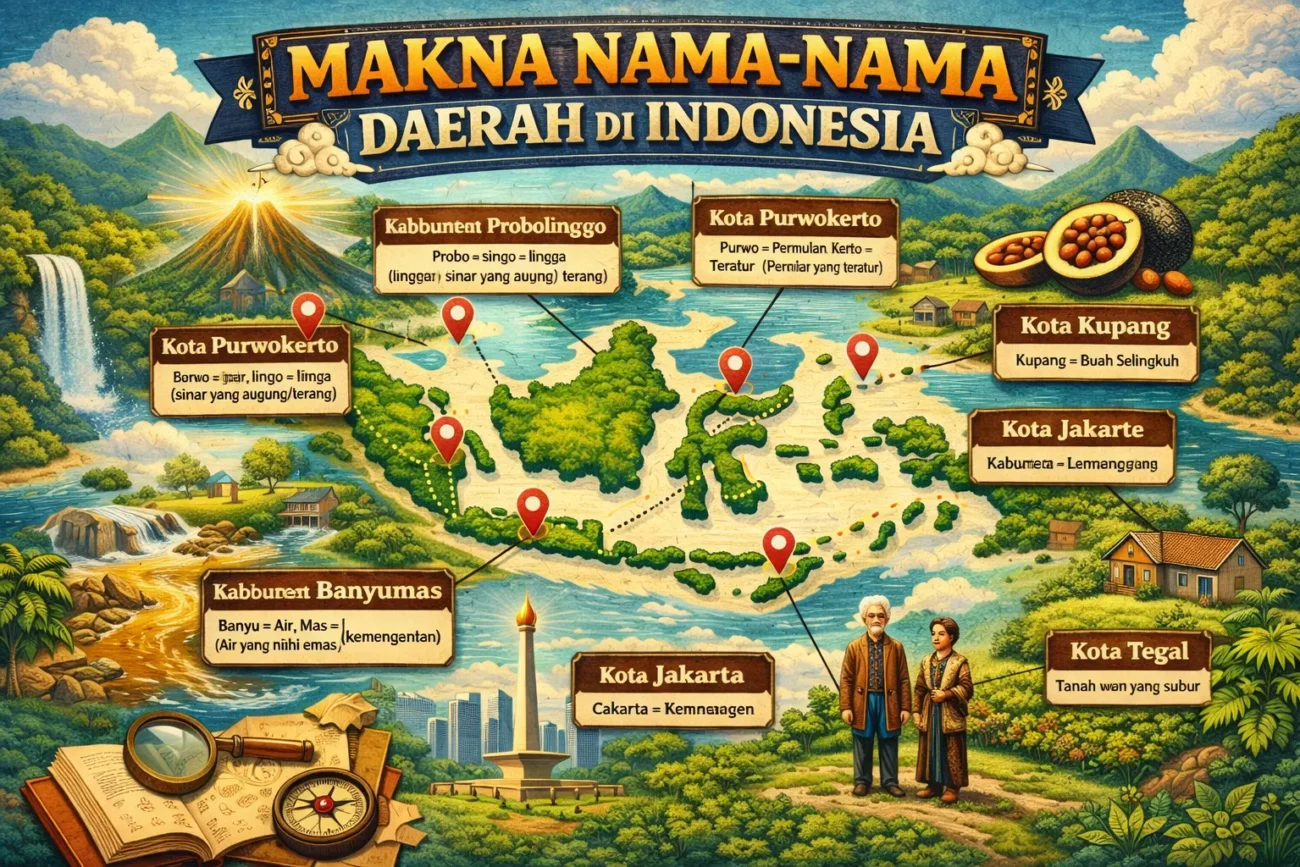 Makna Nama-Nama Daerah di Indonesia: (Mengungkap Sejarah, Budaya, dan Identitas Wilayah) (ft.istimewa)