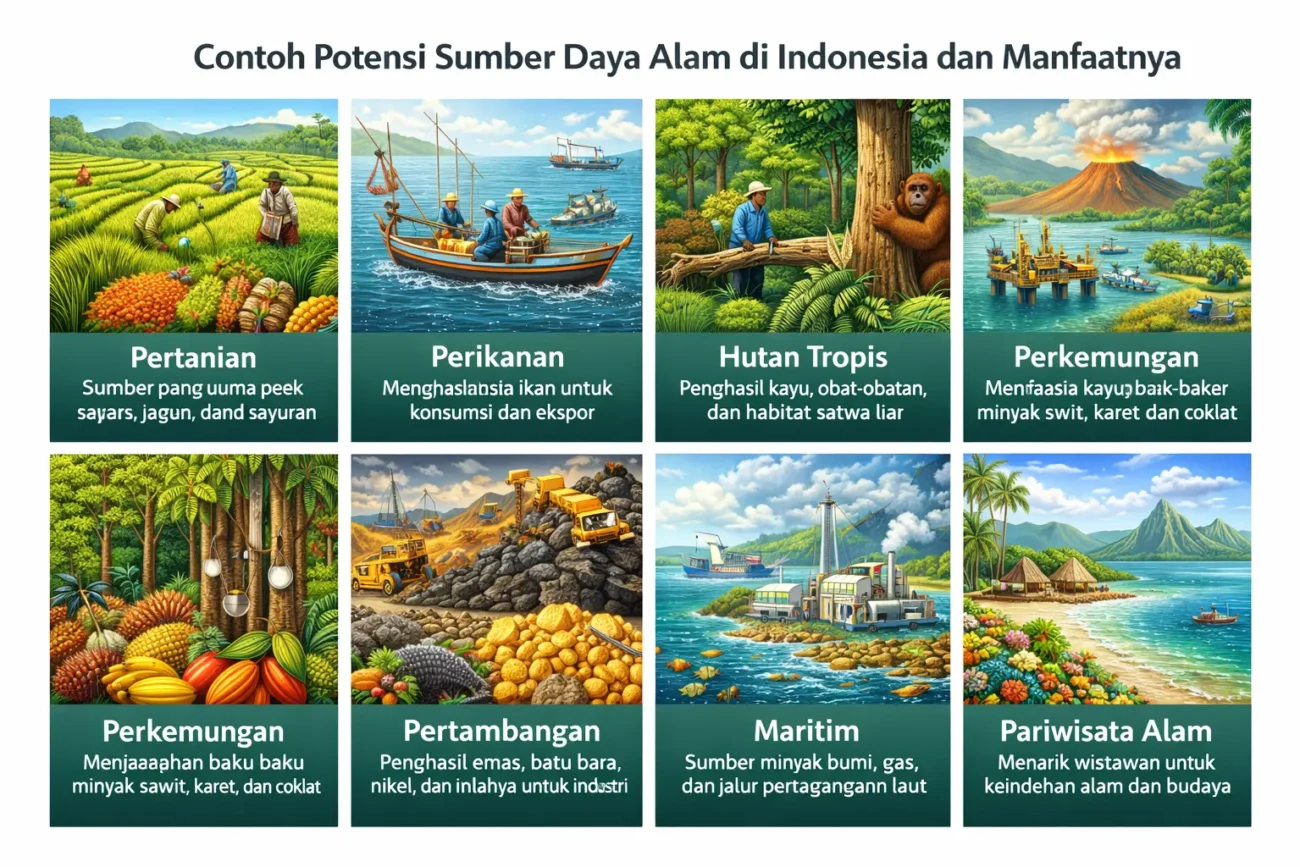Contoh Potensi Sumber Daya Alam di Indonesia dan Manfaatnya (ft.istimewa)