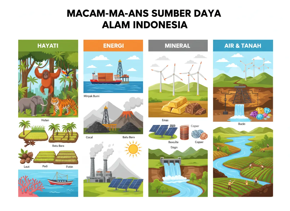 Macam-Macam Sumber Daya Alam di Indonesia (ft.istimewa)